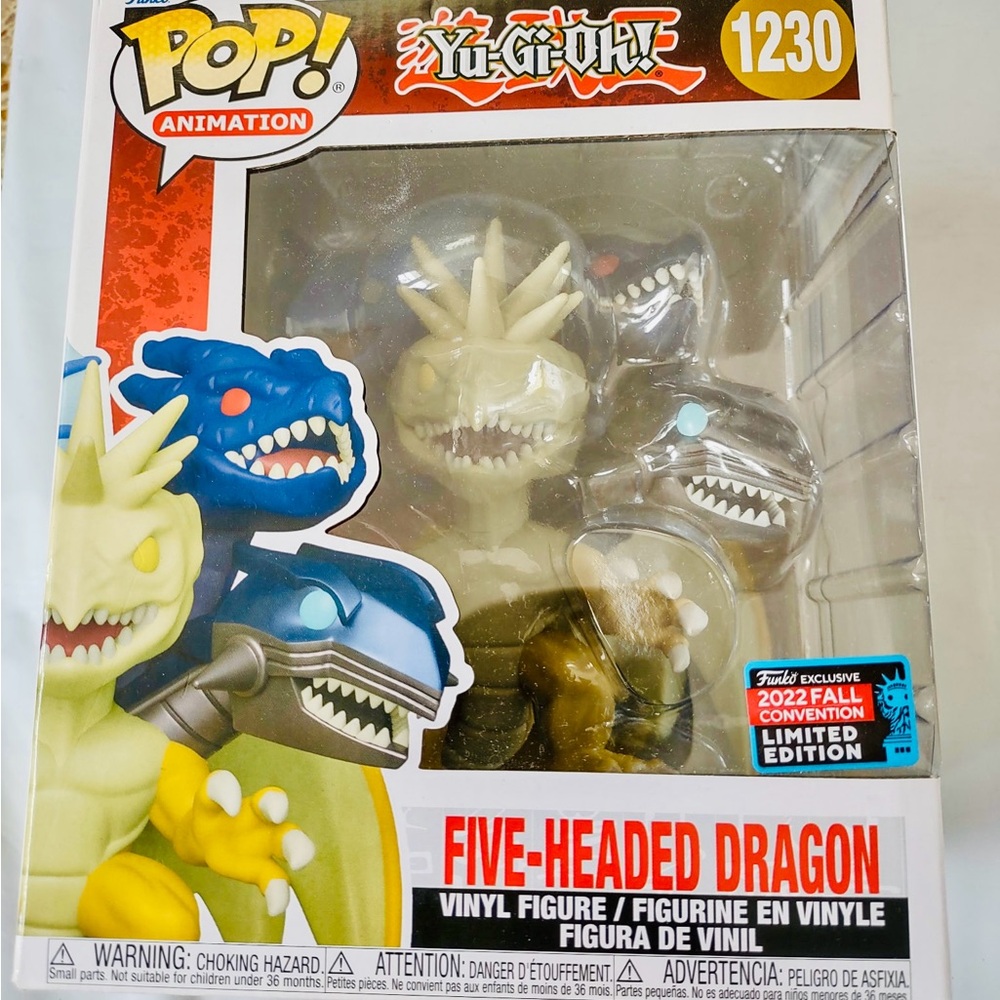 MINT CONDITION 2022 NYCC Funko Pop! Exclusive Yu-Gi-Oh! Five-Headed Dragon #1230